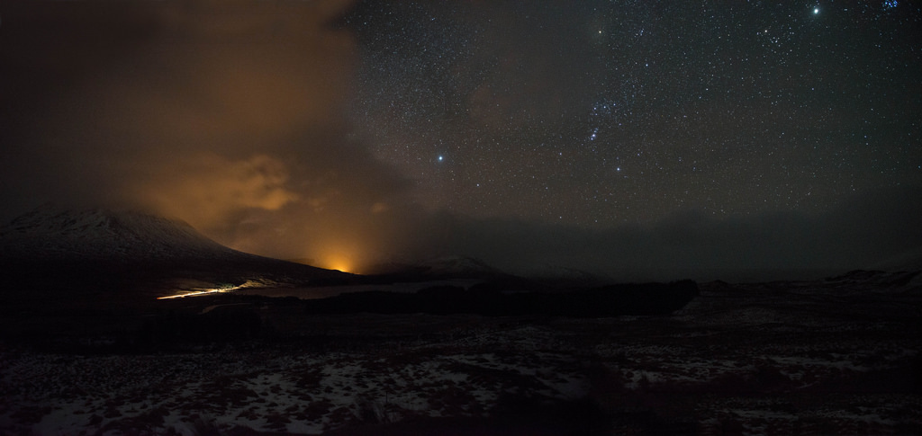 Wallpaper : landscape, mountains, night, stars, Scotland, atmosphere ...