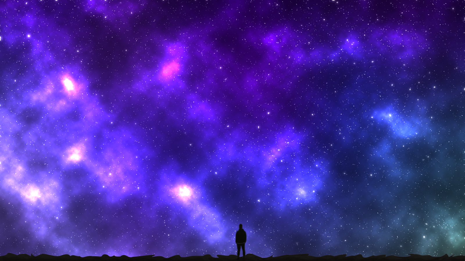 ผู้ชาย, กลางคืน, กาแลคซี, พื้นที่, ท้องฟ้า, ภาพเงา, เมฆ, เนบิวลา, โคมไฟบนท้องฟ้า, บรรยากาศ, การแยก, Lost Planet, จักรวาล, ดาราศาสตร์, ออโรรา, เที่ยงคืน, ดาว, นอกโลก, วัตถุดาราศาสตร์