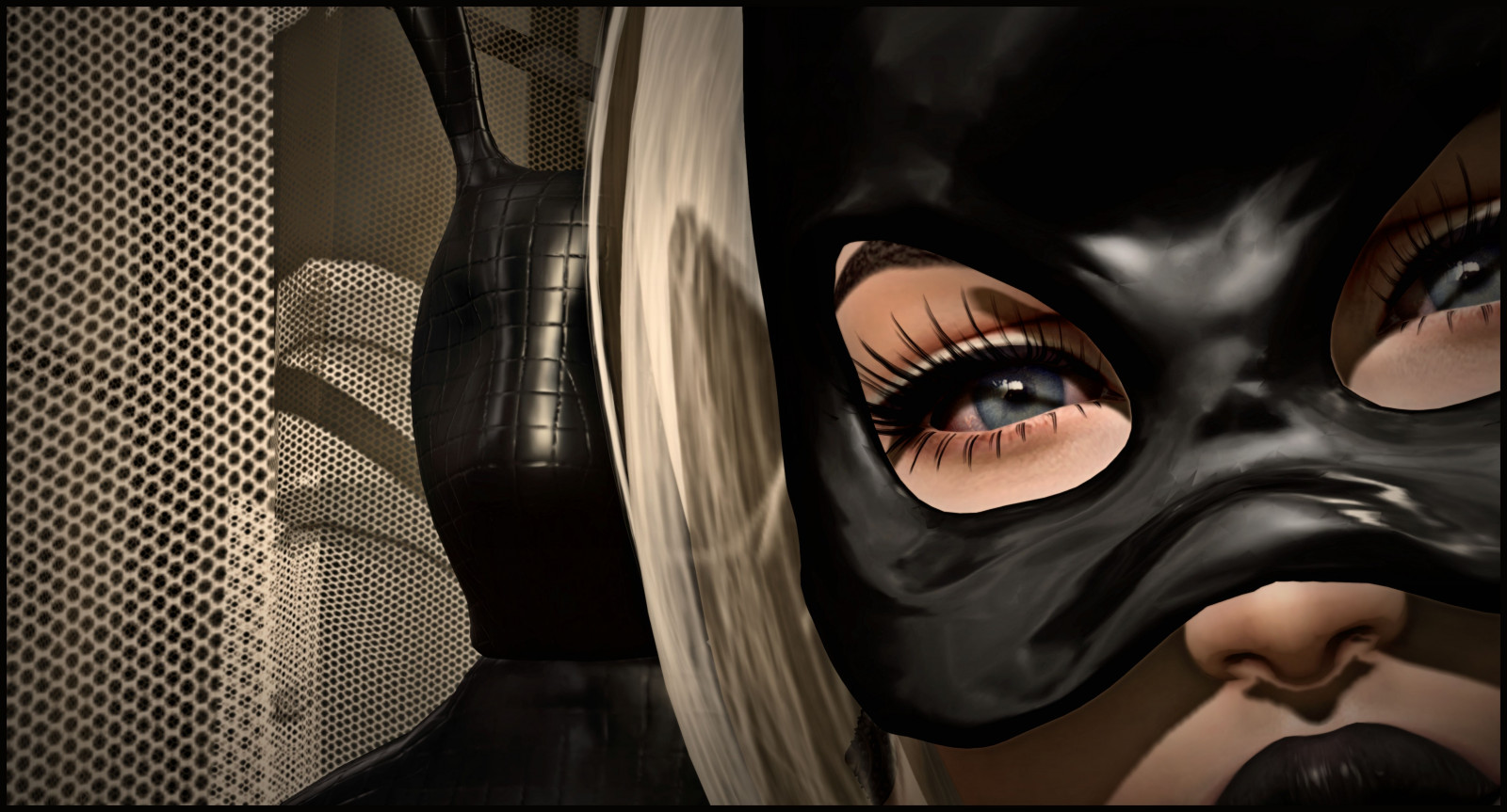 Wallpaper black hair, fictional character, mask, darkness, computer