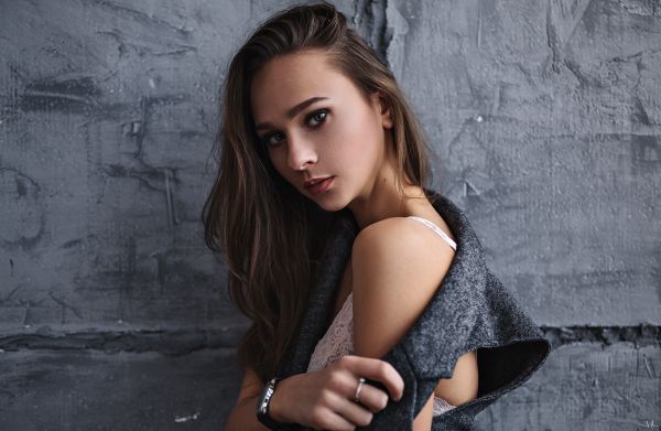 black, women, model, portrait, face, white