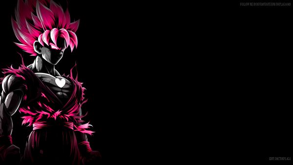 simple background,dark background,Goku Black,Goku Rose,Dragon Ball Super