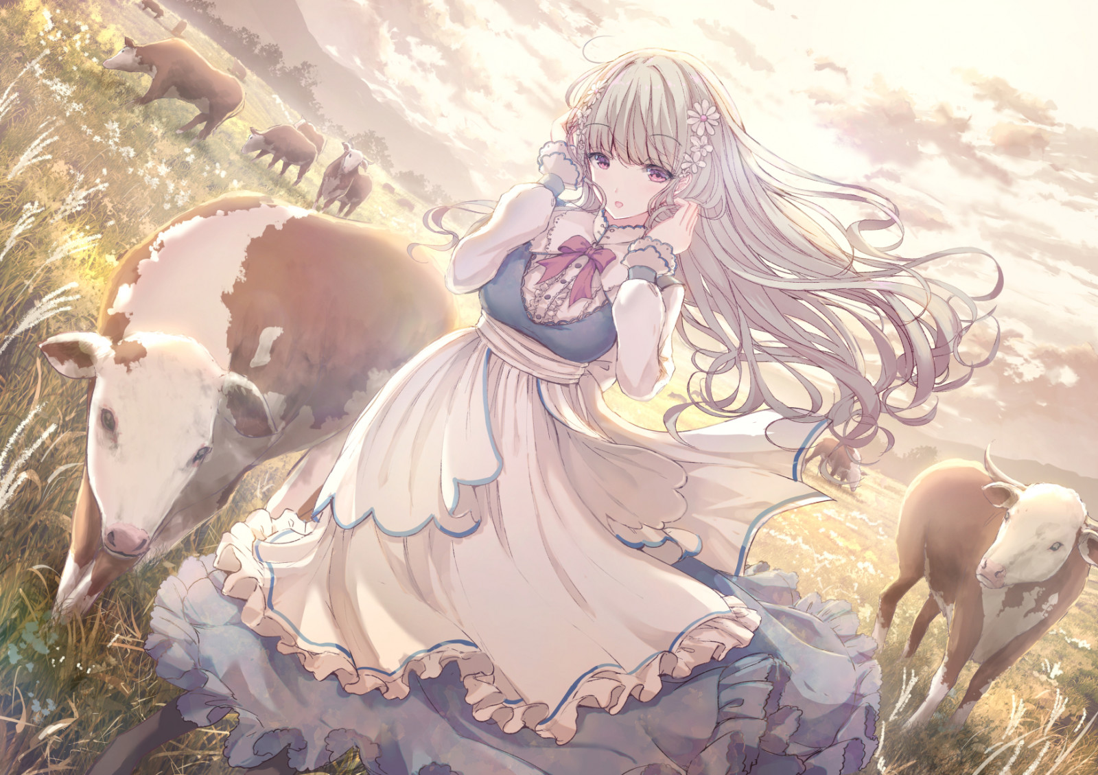 anime, anime girls, personaggi originali, vestito, missile228