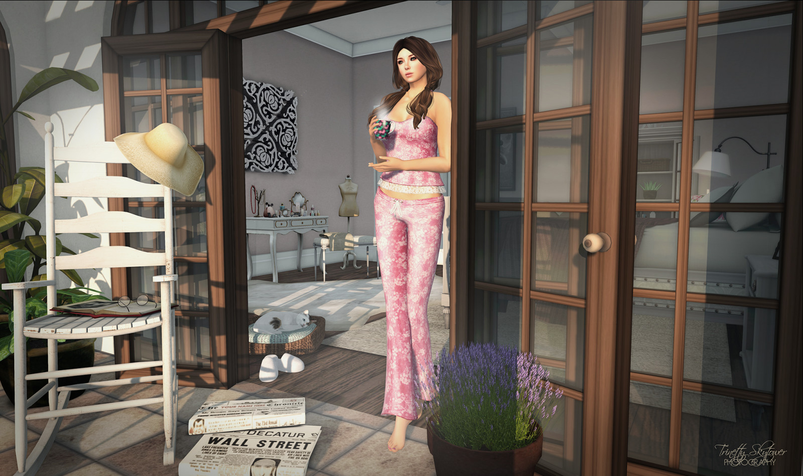 vindue, fotografering, kjole, solopgang, kaffe, morgen, mode, Avatar, eksil, Virtual, Tia, blomst, daggry, pige, solskin, digital, hjem, SL, andet liv, blog, ikon, pyjamas, pinkfuel, kjole, boutique, slink, trompeloeil, applefall, barnesworthanubis, blacklace, lækker, tresblah, lisp, Dutchie, zoobys, frihome