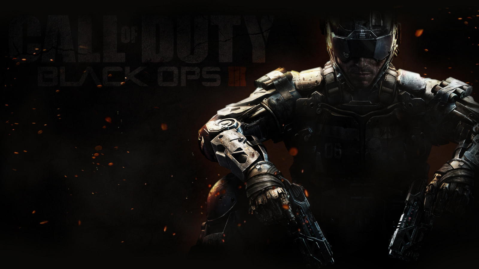 Wallpaper Call of Duty, Black Ops 3, equipment, darkness, screenshot