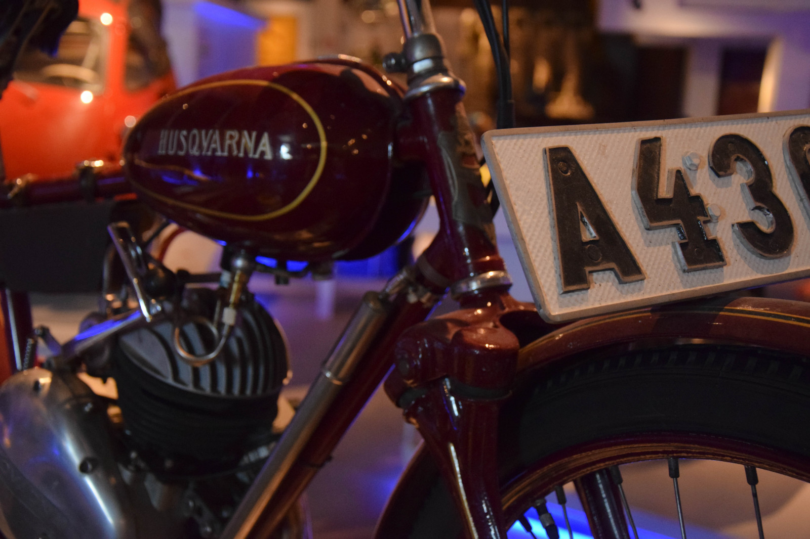 bil, cykel, motorcykel, køretøj, museum, trommer, motor, Husqvarna, malmø, Teknik, teknikenochsj fartenshus, motor