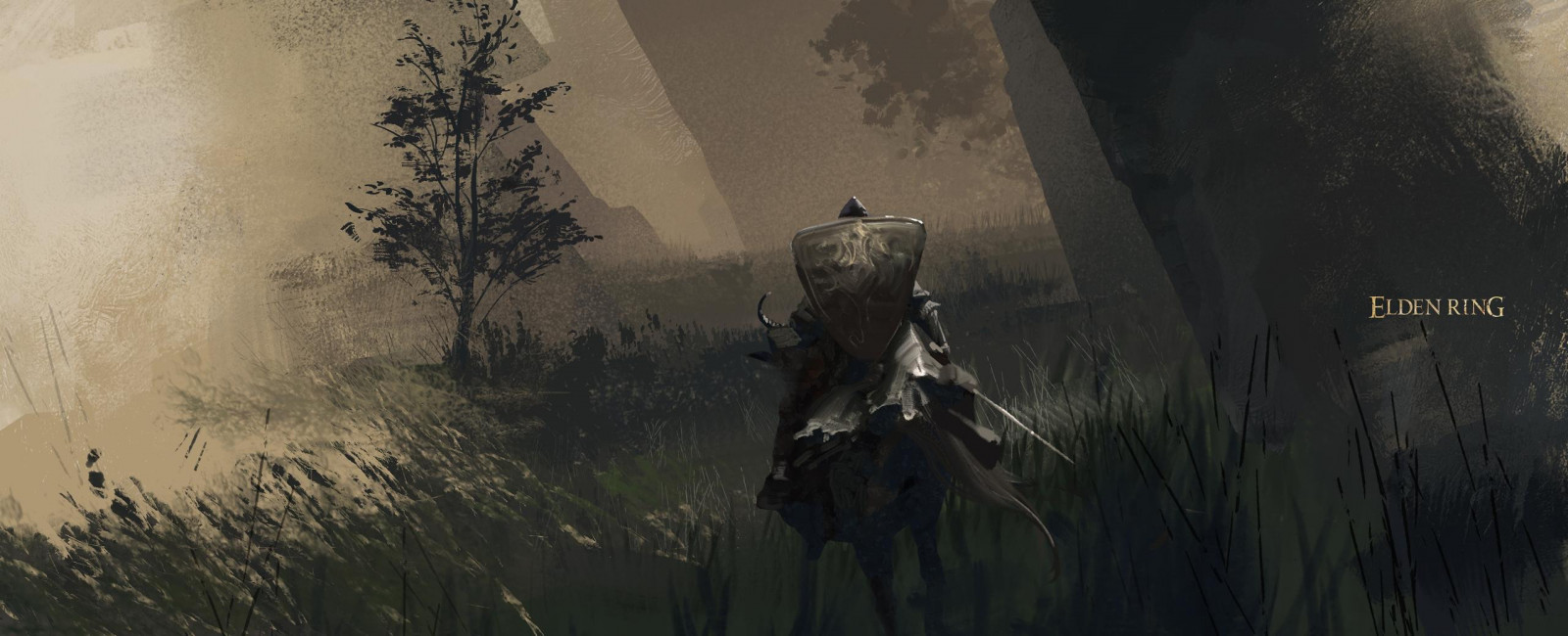 jízda na koni, Ultrawide, ArtStation, Video Game Art, Tea Me, Elden Ring