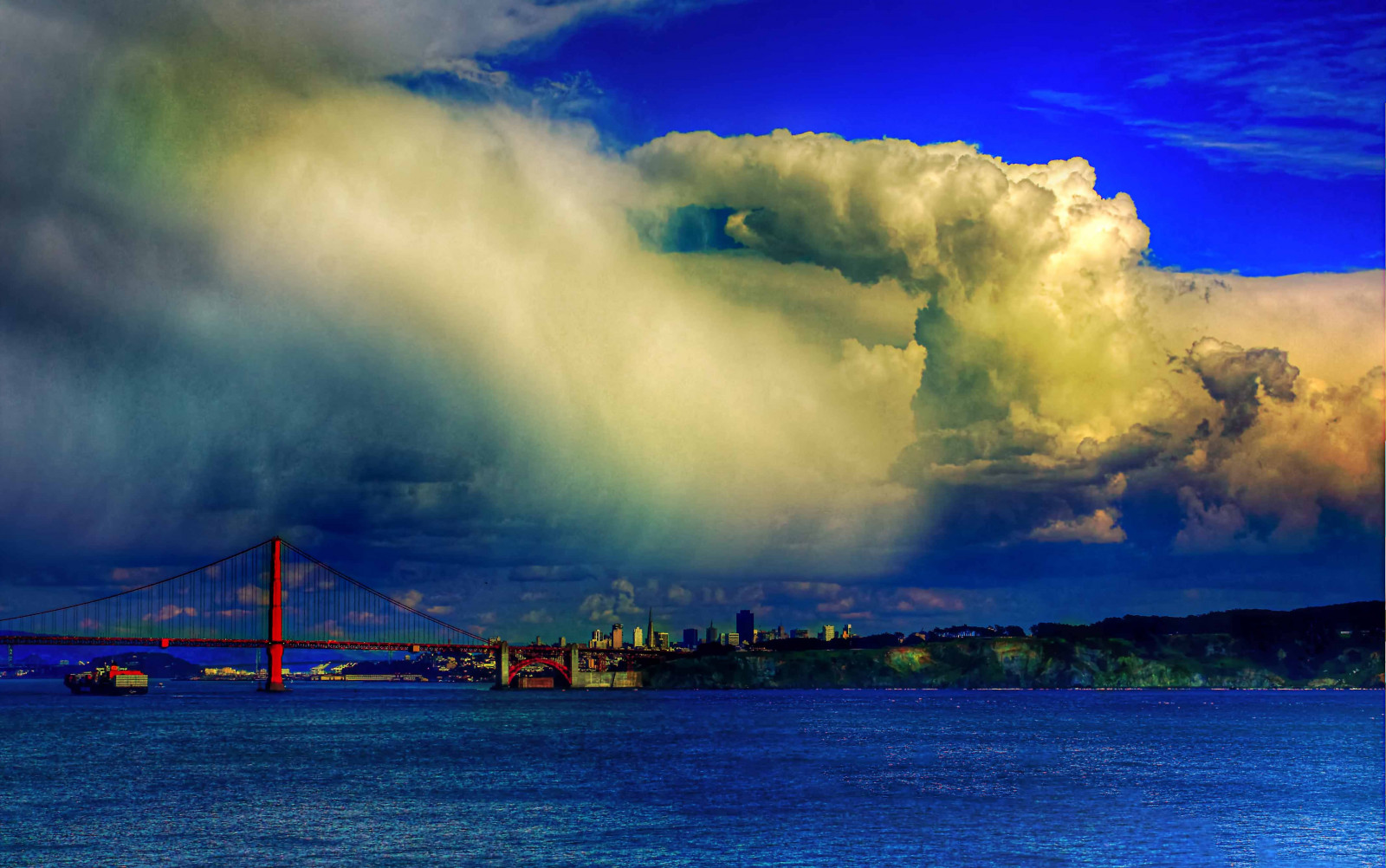 Sanfrancisco, Californien, USA, vejr, skyer, 50mm, ISO200, Rå, Golden Gate bro, f11, HDRI, canon450d, tamronsp1750vc28