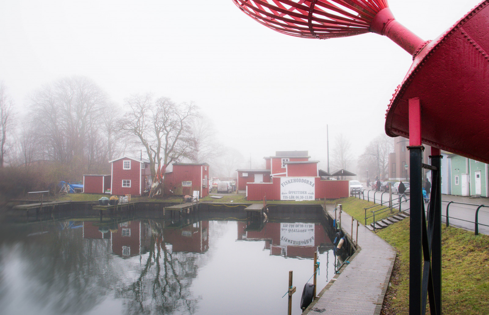 natur, afspejling, sne, vinter, tåge, Sverige, Sverige, Malm, tåge, vejr, sæson, sk nel n, SE, spegling, Malmø, outdor, DIMMA, fiskehoddorna, vandveje