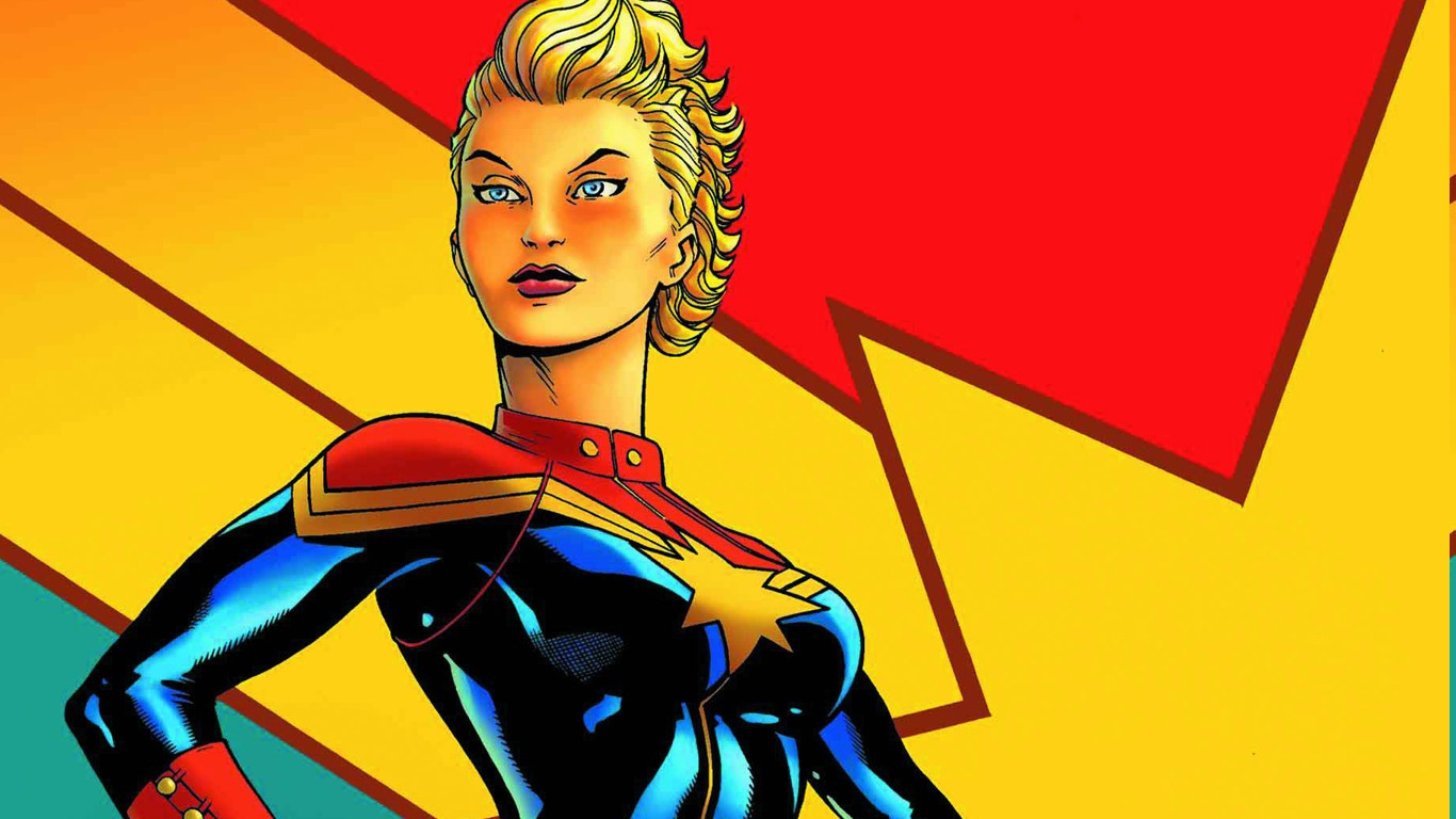 1366x768 px, Captain Marvel, Carol Danvers, Marvel Comics, super hrdina