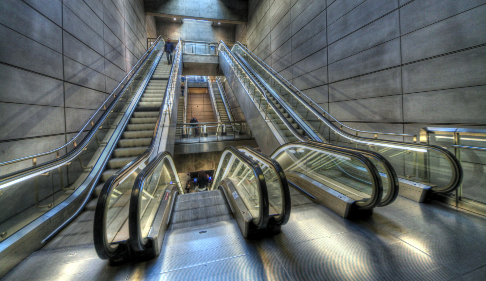 symetrie, Kánon, HDR, jezdící schody, metropole, metro, struktura, Kodaň, Metropolitní oblast, veřejná doprava, canoneos500d, copenhagenmetro, N rportportstation, fixed link