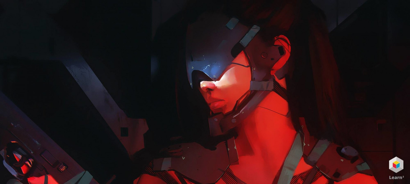 anime, rød, futuristisk, musik, science fiction, musiker, guitarist, sang, underholdning, ydeevne, scene, mørke, koncert, performance, rockkoncert, scenekunst