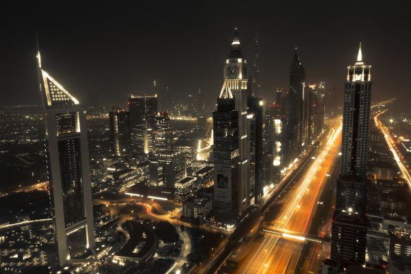 Dubai,architecture,buildings,night