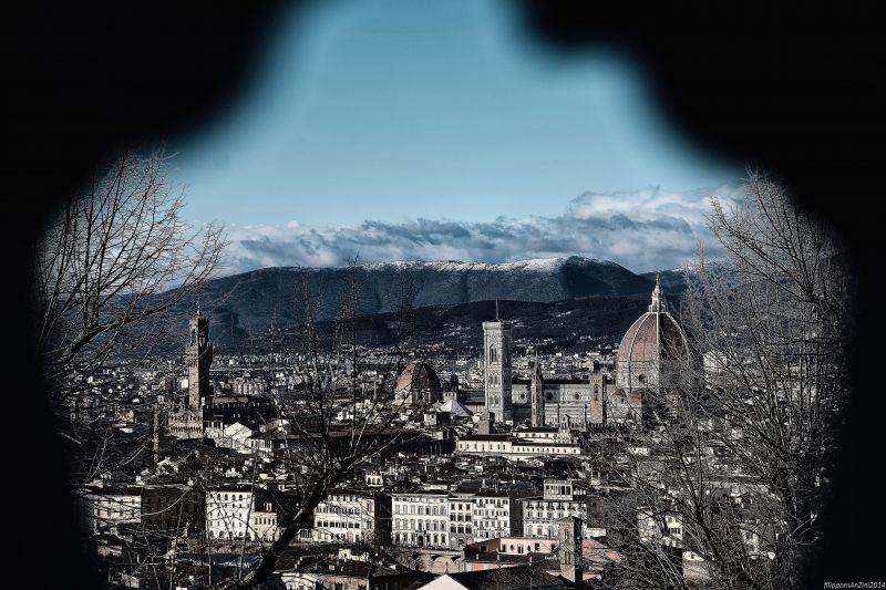 nebe, urban area, mrak, město, strom, atmosféra