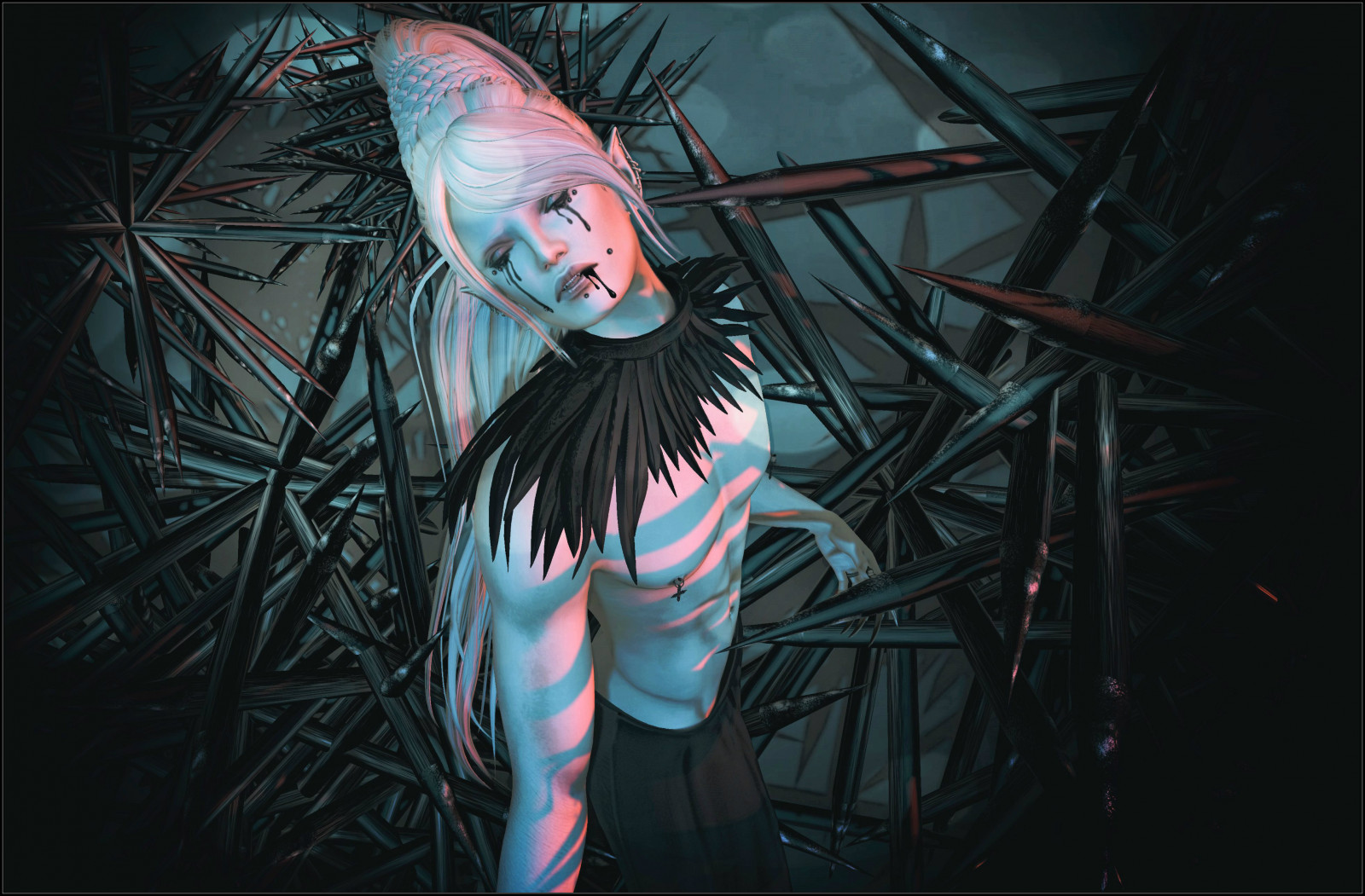 ilustrace, anime, televize, UMĚNÍ, dívka, tma, tableauvivant, C88, collabor88, bauhausmovement, grafika, počítač tapeta, fiktivní postava, beletrie, goth subkultury, supervillain, zibska, weloveroleplay, thewhitecrow, TWC, Wlrp, cg artwork