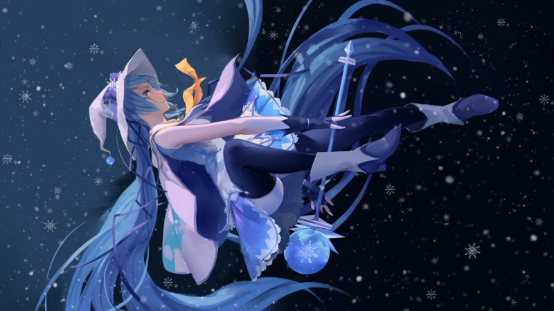 ilustrace, anime, manga, Vocaloid, Hatsune Miku, Snímek obrazovky ilustrace, anime, manga, Vocaloid, Hatsune Miku, Snímek obrazovky