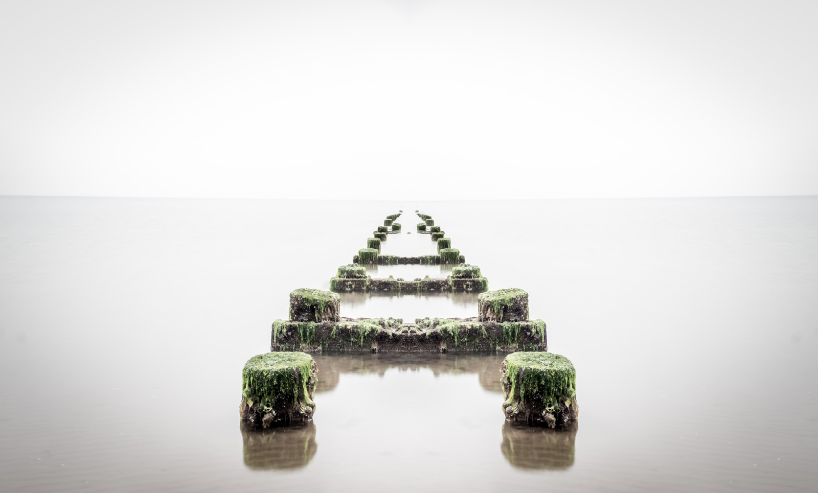 mare, acqua, Scozia, nebbia, costa, specchio, Canone, Edimburgo, UK, rispecchiato, nebbia, 600d, canoneos600d, canon600d, Portobello, frangiflutti, product design