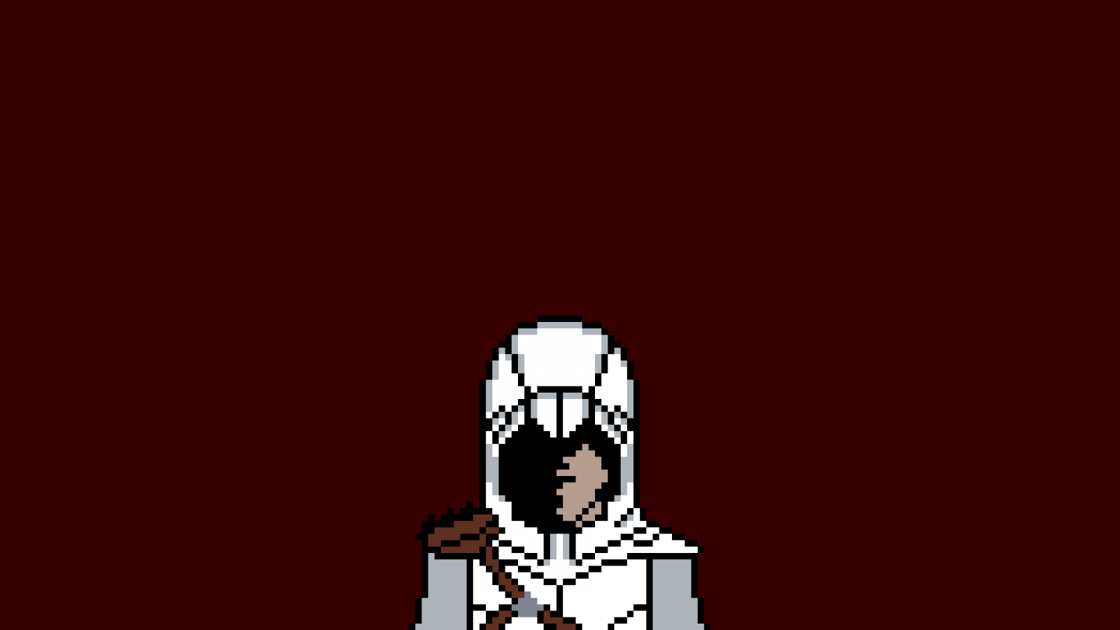 ilustrace, pixel art, text, kreslená pohádka, Pixelů, Assassin Creed, značka, Snímek obrazovky, font