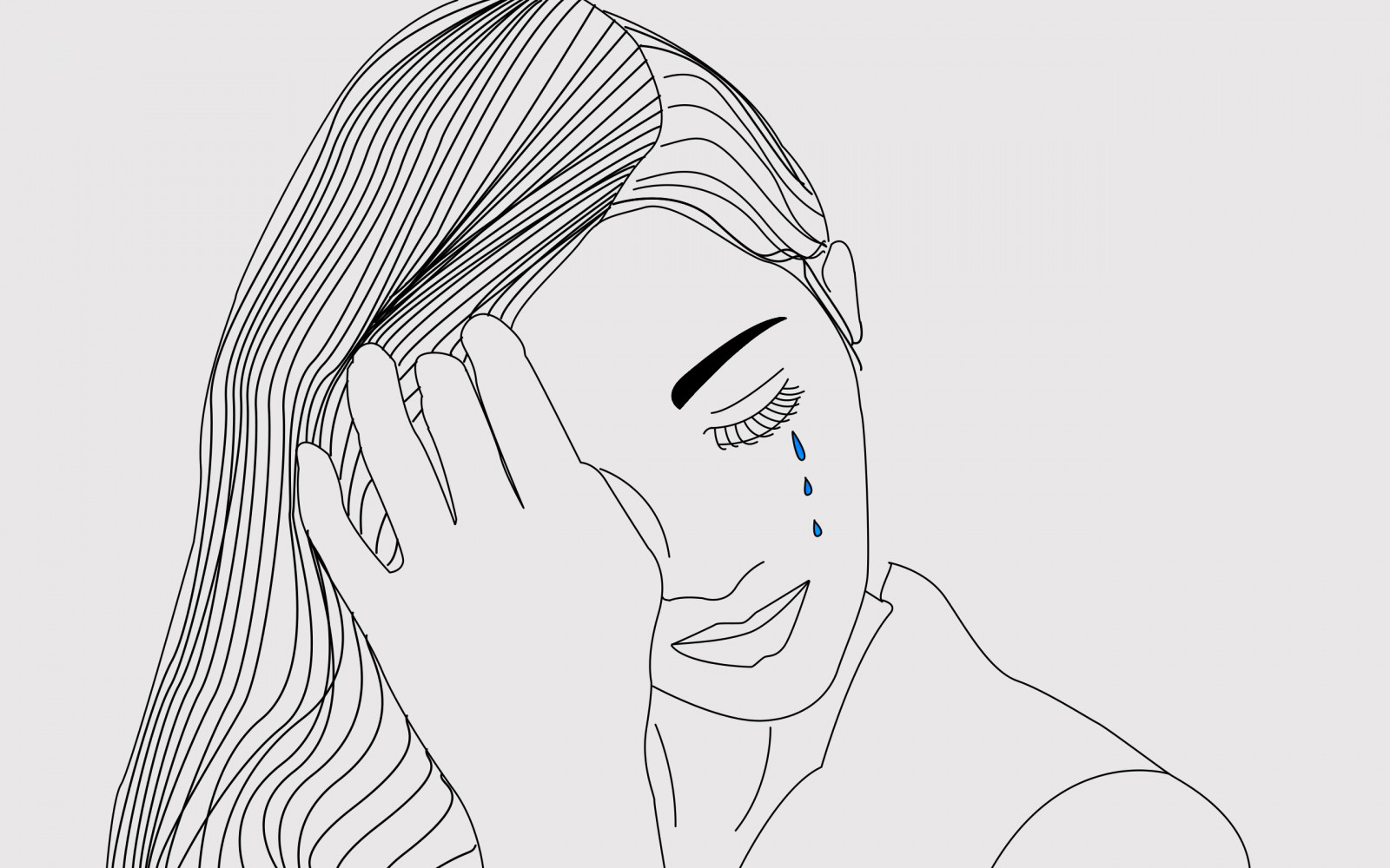 tvář, výkres, ilustrace, Photoshop, černobílý, kresba tužkou, smutek, hlava, ruka, čára, paže, skica, Černý a bílý, monochromatické fotografování, Lidské tělo, orgán, postava výkres