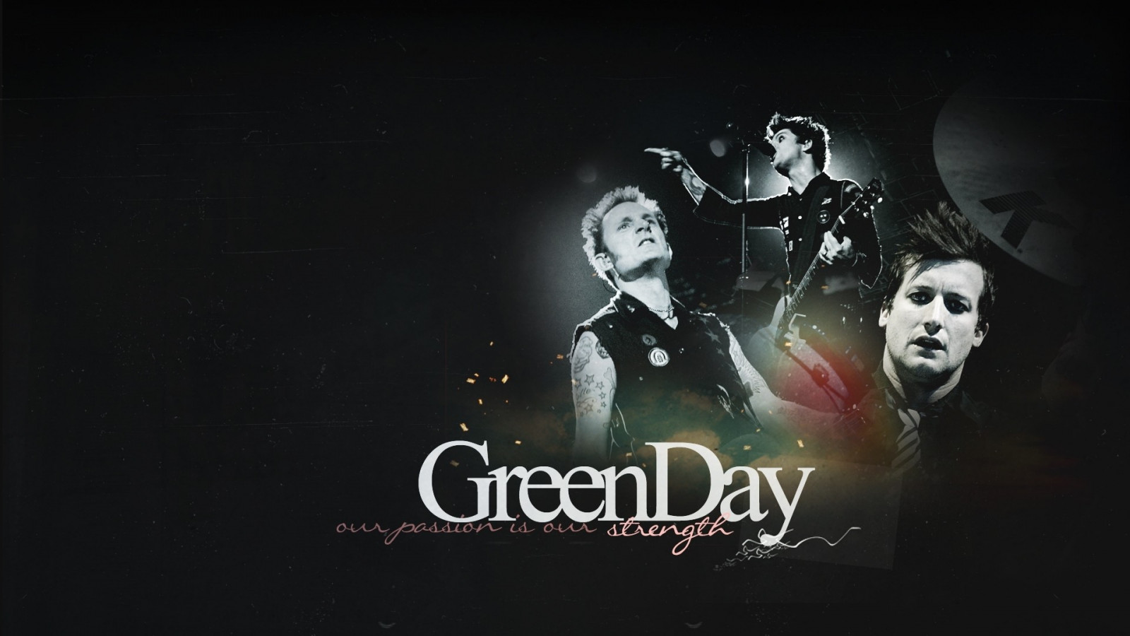 illustration, plakat, Green Day, mørke, 1920x1080 px, computer tapet, skrifttype, albumcover