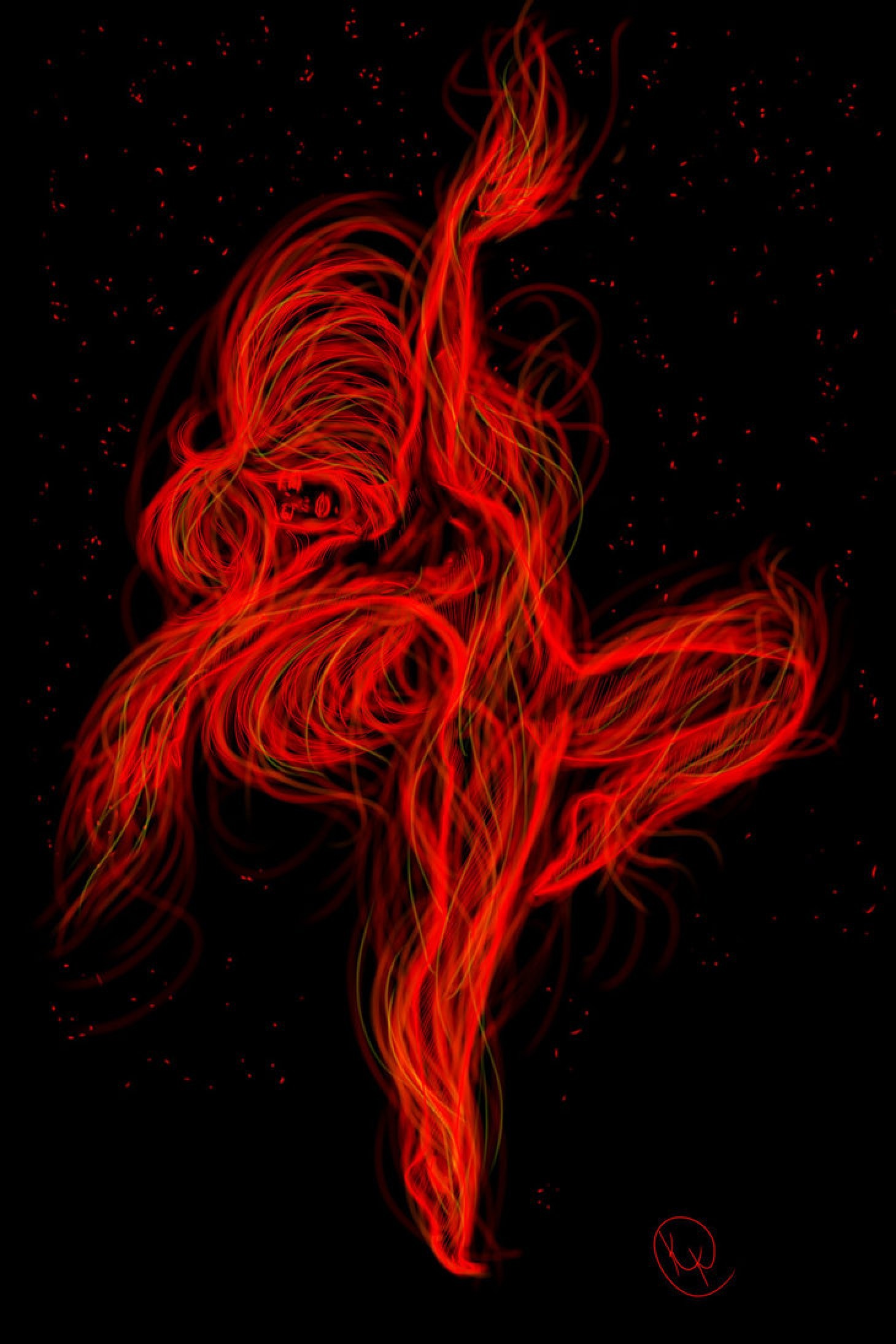 1460x2190 px, ouvrages d'art, art numérique, femmes