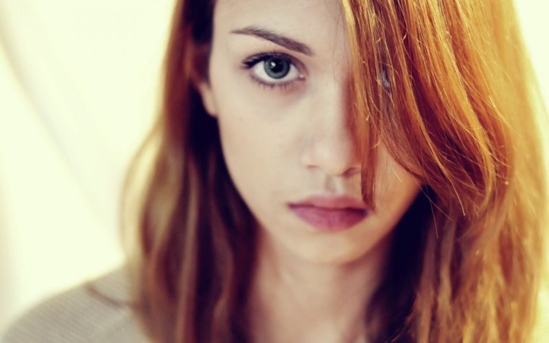 viso, donne, testa Rossa, modello, ritratto, capelli lunghi viso, donne, testa Rossa, modello, ritratto, capelli lunghi