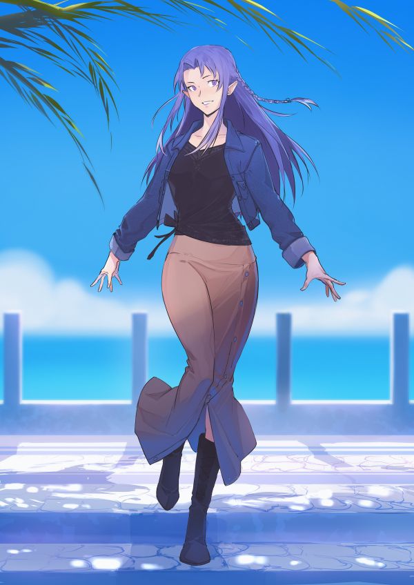 Fate Series,Fate Stay Night,Fate Stay Night Unlimited Blade Works,Fate Grand Order,medium boobs,thighs