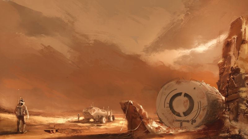 1920x1080 px, umělecká díla, astronaut, prostor, Koncepce umění, planeta