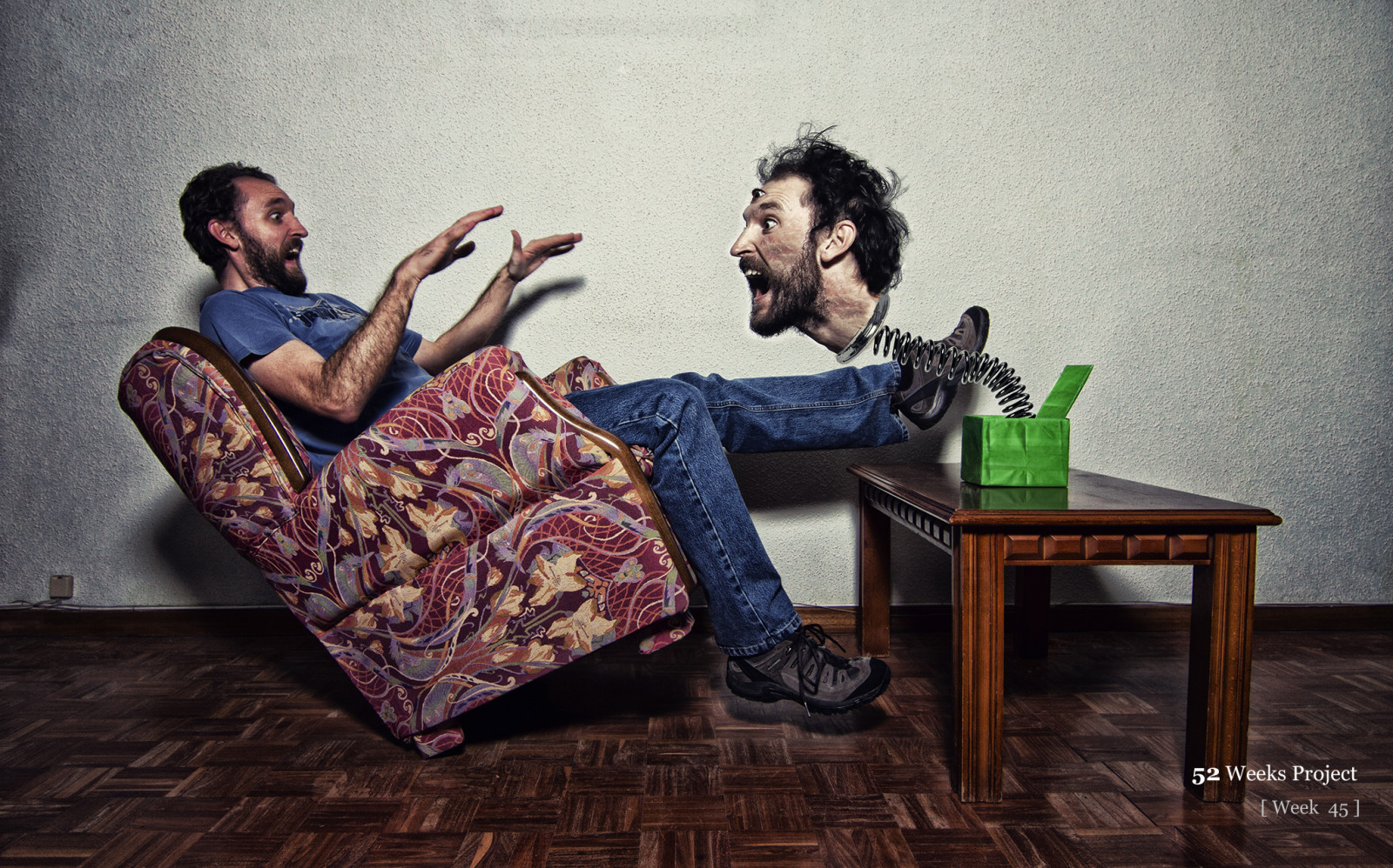 sidder, human behavior, møbel, sofa, pige, tabel, sjovt