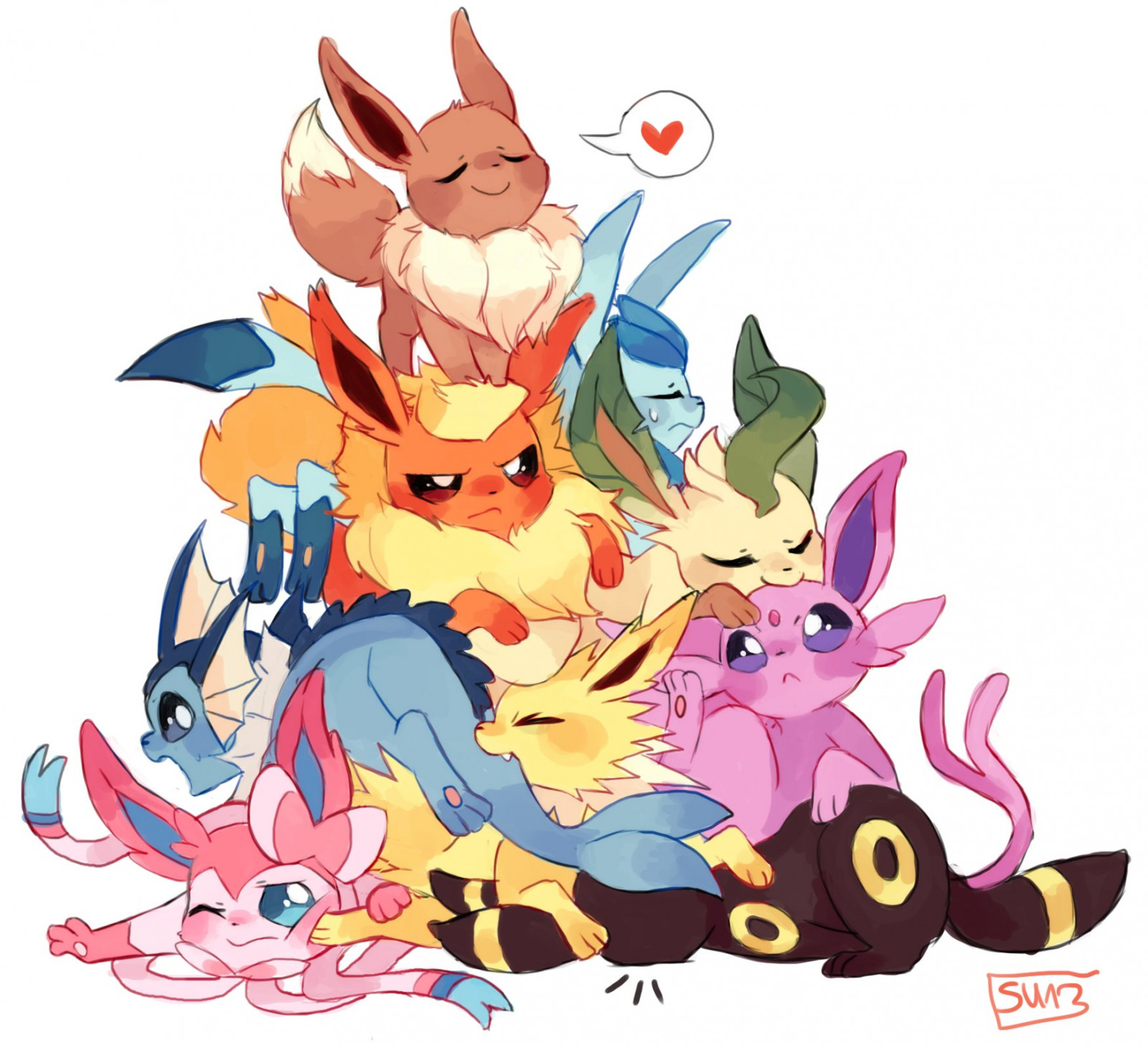1751x1594 px, Eevee, pokemon, Vaporeon