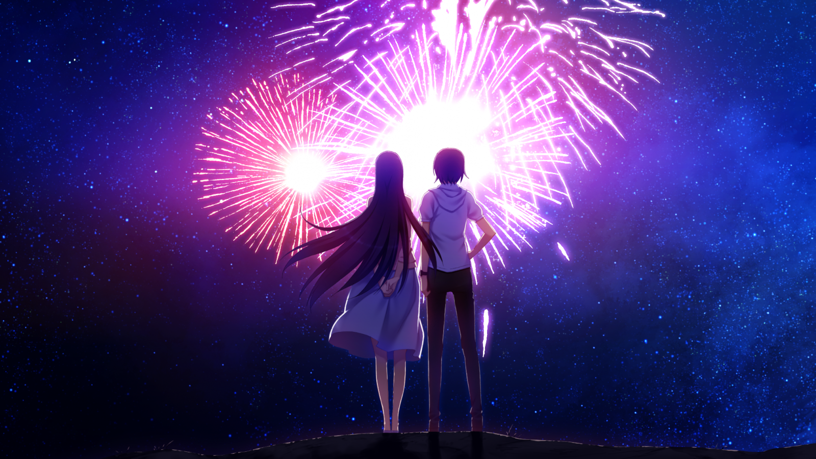 Wallpaper Anime Fireworks Manga Grisaia No Kajitsu Kazami Yuuji Sakaki Yumiko Event Musical Theatre Special Effects Outdoor Recreation 2029x1142 Jeko98 93634 Hd Wallpapers Wallhere