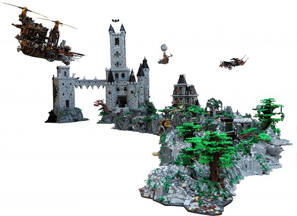 LEGO,vampire,castle,texture,battle,chateau
