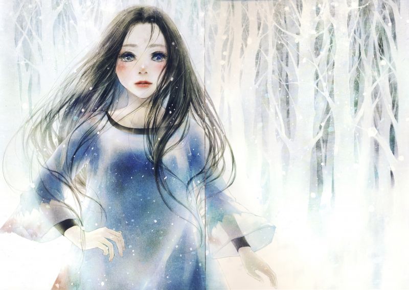 9795x6957 px,anime,opera d'arte,bellissimo,ragazza,capelli