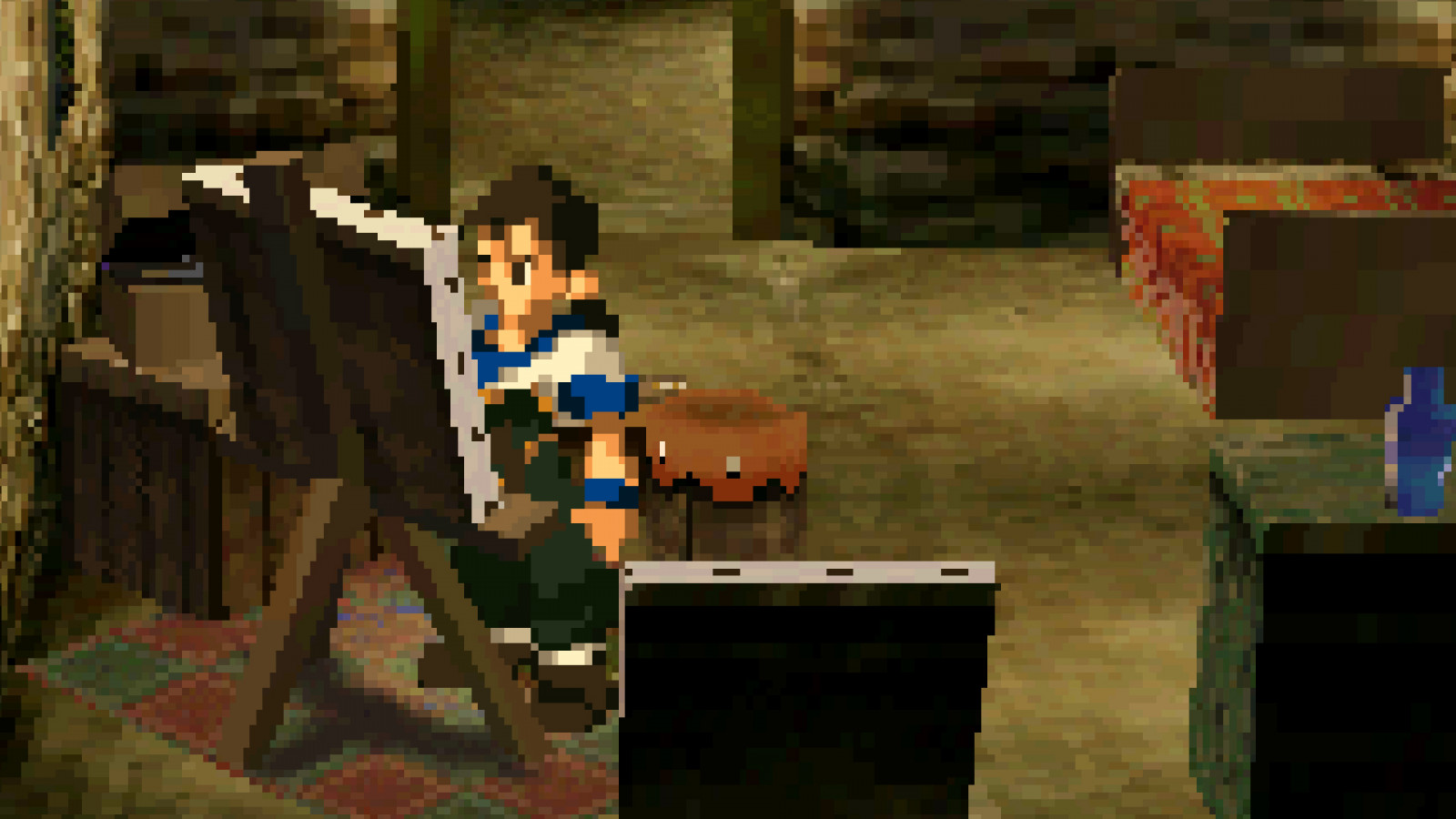 pixel art, videohry, retro hry, Xenogears, Snímek obrazovky