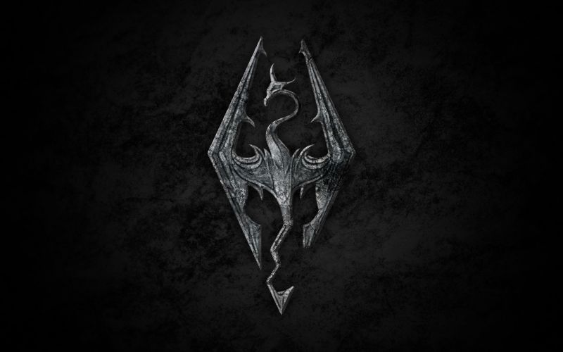 ดำ, วีดีโอเกมส์, ขาวดำ, Elder Scrolls V Skyrim, สมมาตร, เบา ดำ, วีดีโอเกมส์, ขาวดำ, Elder Scrolls V Skyrim, สมมาตร, เบา