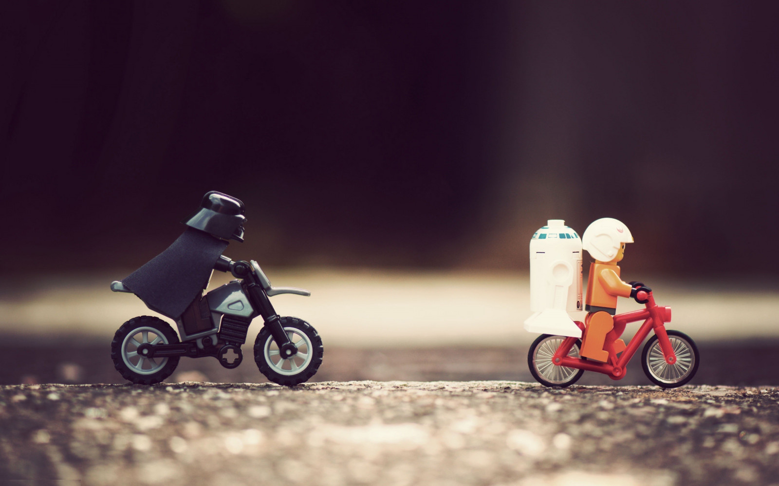 Chiến tranh giữa các vì sao, Xe đạp, xe máy, Xe, phim, LEGO, Darth Vader, Luke Skywalker, 3840x2400 px