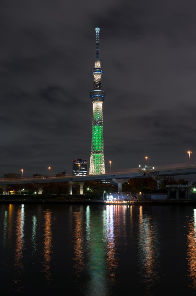 Giappone,città,paesaggio urbano,notte,architettura,riflessione