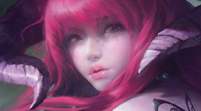 fantasy umění, anime, nachový, černé vlasy, tvář, kouzlo fantasy umění, anime, nachový, černé vlasy, tvář, kouzlo