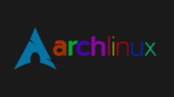 arch Linux,Linux,GNU,Rozmazané