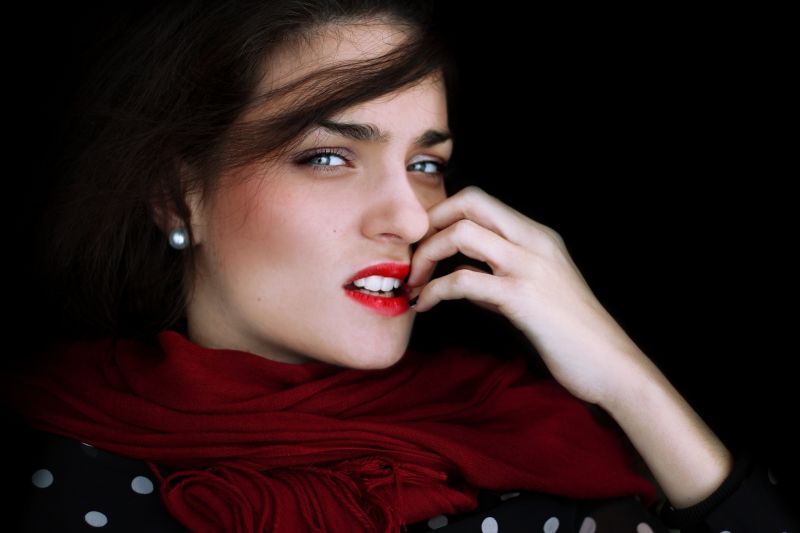 tvář, ženy, model, portrét, Červené, fotografování tvář, ženy, model, portrét, Červené, fotografování
