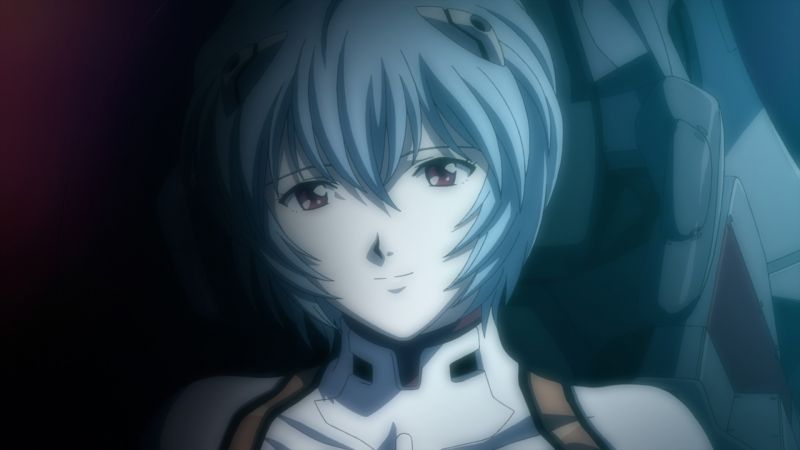 Anime, Neon Genesis Evangelion, Ayanami Rei, blau, Zeichnung, rote Augen Anime, Neon Genesis Evangelion, Ayanami Rei, blau, Zeichnung, rote Augen