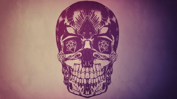face,drawing,illustration,diamonds,skull,pink