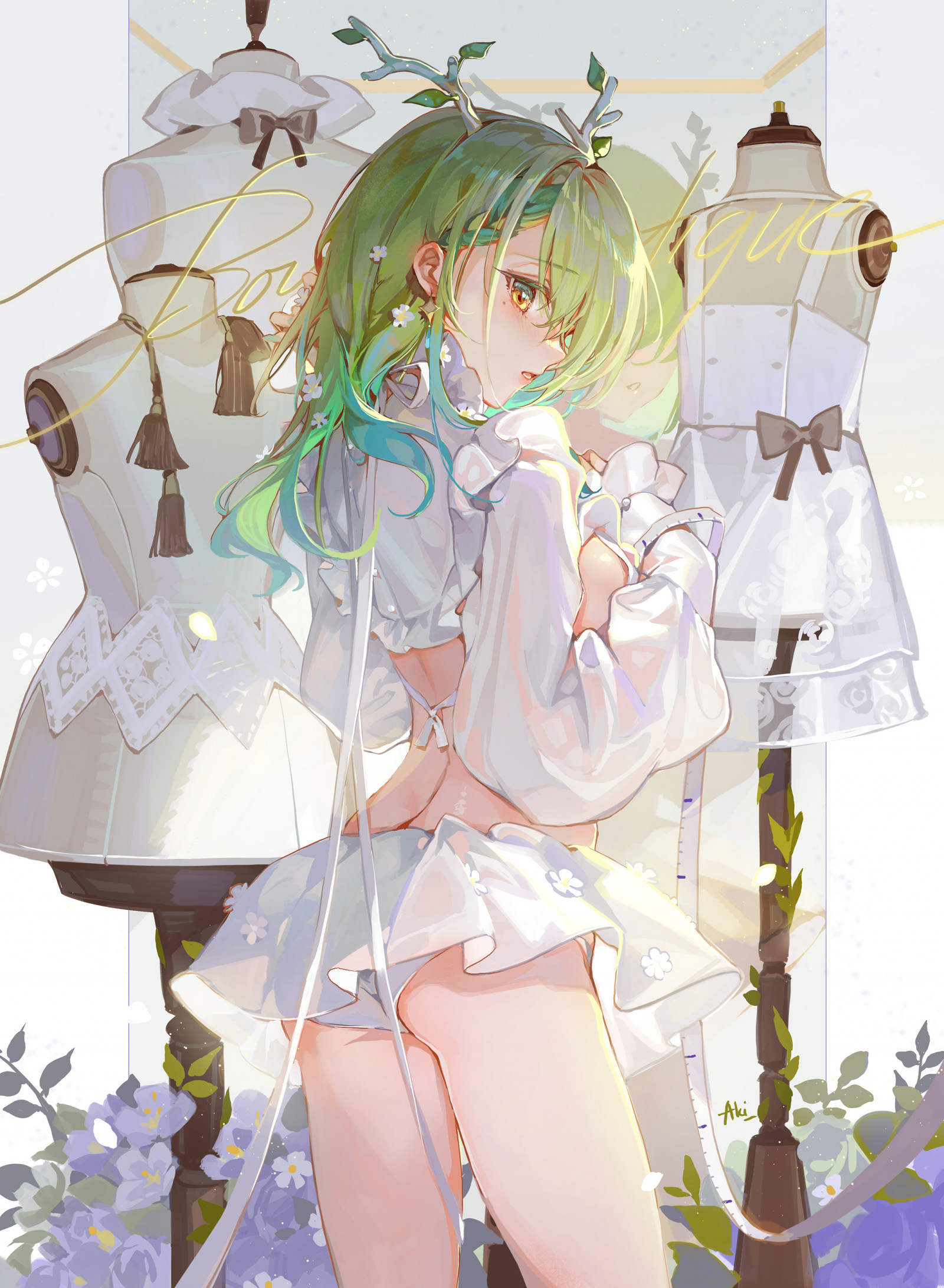 anime dívky, Zelené vlasy