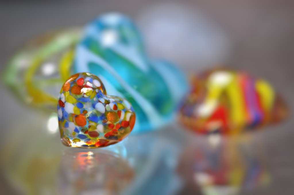 L beck, KUNST, Glas, deutschland, hjerter, smykker, spiegelung, vulst, tæt på, makrofotografering, herz, smykker gøre, 2017ckarinslinsede, 043.365