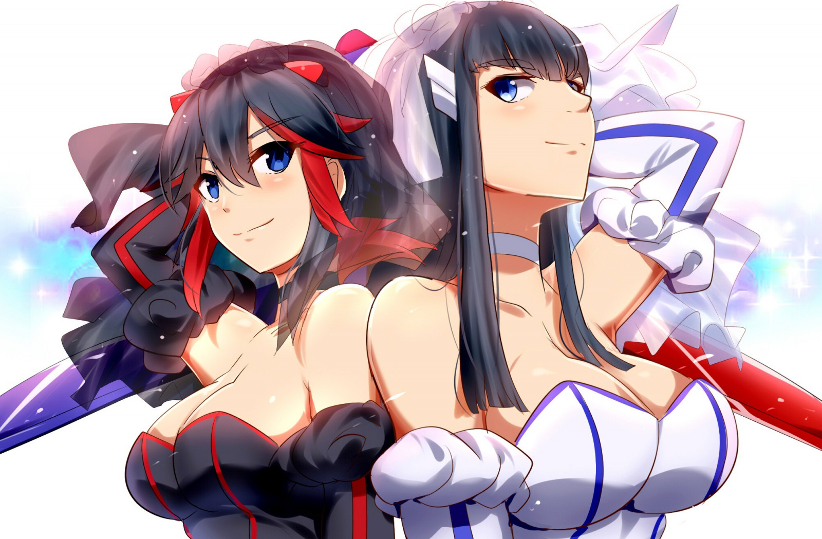 ilustrace, anime, umělecká díla, kreslená pohádka, Kill la Kill, Matoi Ryuuko, Kiryuin Satsuki, mangaka