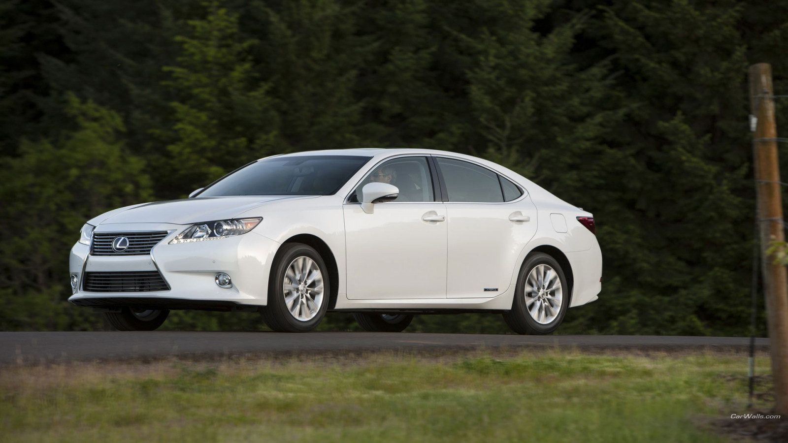 Wallpaper white cars, Sedan, Lexus ES300h, wheel, land vehicle, automotive design, automobile