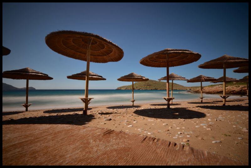 sea, longexposure, Sun, beach, umbrella, island sea, longexposure, Sun, beach, umbrella, island