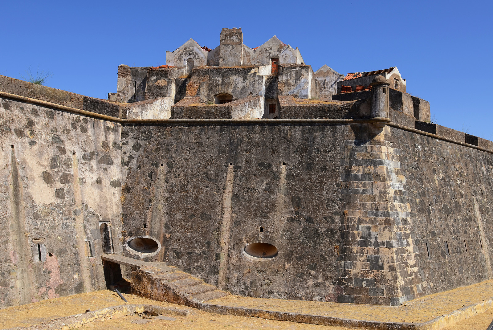 starý, dějiny, Portugalsko, architektura, Evropa, den, pevnost, válečný, Slunný, historický, Průhledná, da, západní, stěny, opevnění, strategický, pevnost, obrana, Elvas, Silná stránka, Graca