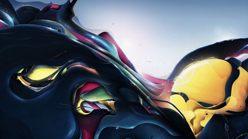 ilustrace, Photoshop, moře, anime, Příroda, Ryba ilustrace, Photoshop, moře, anime, Příroda, Ryba
