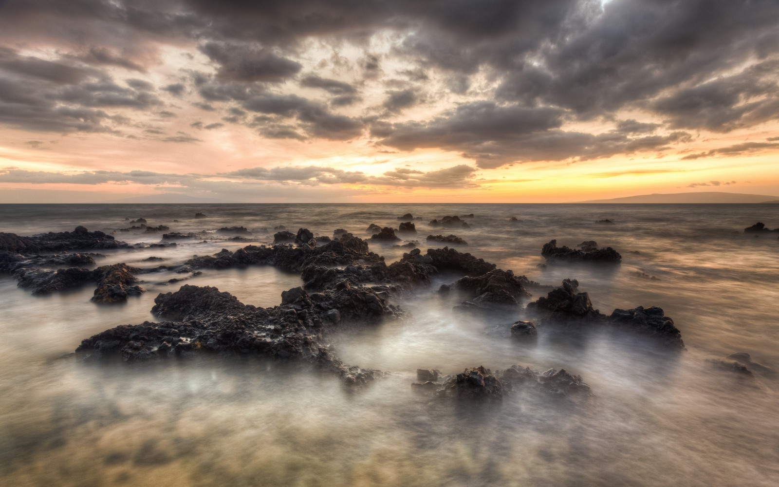 sollys, solnedgang, hav, klippe, natur, kyst, sand, afspejling, himmel, strand, solopgang, aften, morgen, kyst, Sol, horisont, atmosfære, skumring, Sky, daggry, ocean, bølge, 2560x1600 px, atmosfærisk fænomen, krop af vand, vind-bølge, meteorologisk fænomen