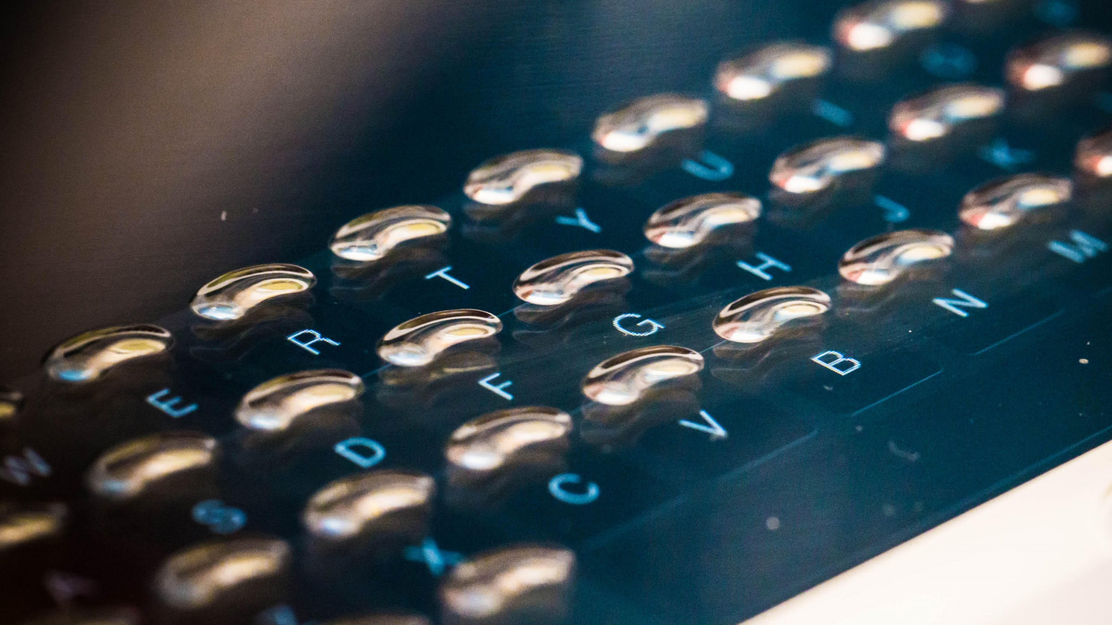 Černá, voda, odraz, fotografování, modrý, sklenka, kruh, tlačítka, pokles, tvar, Zobrazit, šperky, číslo, zblízka, makro fotografie, Dotyková obrazovka, tactus, phorm